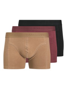 Jack & Jones 3-pack Trunks -Tibetan Red - 12275575
