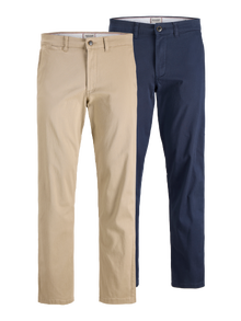 Jack & Jones 2er-pack Relaxed Fit Relaxed Fit Hosen -Crockery - 12275705