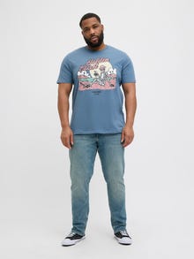 Jack & Jones Plus Size Gedrukt T-shirts -Oceanview - 12275739