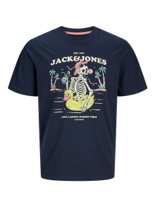 Jack & Jones Plus Size T-shirt Stampato -Sky Captain - 12275739