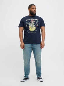 Jack & Jones Plus Size T-shirt Stampato -Sky Captain - 12275739