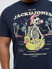 Jack & Jones Plus Size T-shirt Stampato -Sky Captain - 12275739
