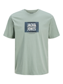 Jack & Jones Plus Size Logo T-paita -Iceberg Green - 12275743