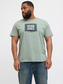 Jack & Jones Plus Size Logo T-paita -Iceberg Green - 12275743