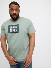 Jack & Jones Plus Size Logo T-paita -Iceberg Green - 12275743