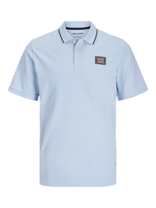 Jack & Jones Plus Size Polo Estampado -Chambray Blue - 12275744