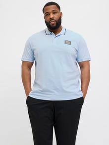 Jack & Jones Plus Size Polo Estampado -Chambray Blue - 12275744