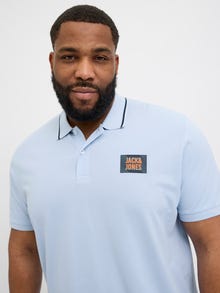 Jack & Jones Plus Size Polo Estampado -Chambray Blue - 12275744