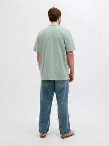 Jack & Jones Plus Size Koszulki z nadrukiem Koszula polo -Iceberg Green - 12275744