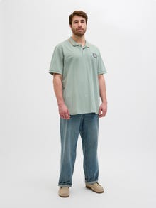 Jack & Jones Plus Size Koszulki z nadrukiem Koszula polo -Iceberg Green - 12275744