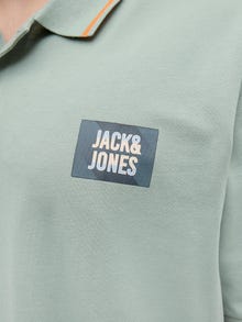 Jack & Jones Plus Size Koszulki z nadrukiem Koszula polo -Iceberg Green - 12275744