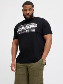 Jack & Jones Plus Size Logo T-shirt -Black - 12275757