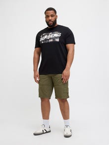 Jack & Jones Plus Size Logo T-shirt -Black - 12275757