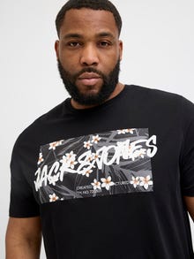 Jack & Jones Plus Size Logo T-shirt -Black - 12275757