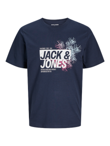 Jack & Jones Plus Size Logo T-shirt -Sky Captain - 12275771