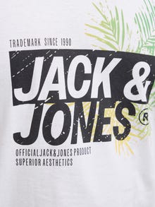Jack & Jones Plus Size Logo T-shirt -White - 12275771