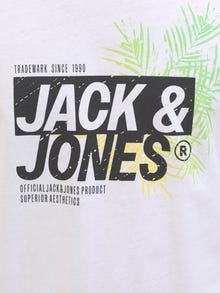 Jack & Jones Plus Size Logo T-shirt -White - 12275771