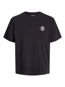 Jack & Jones Plus Size Backprintet T-shirt -Black - 12275788