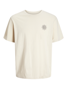 Jack & Jones Plus Size Rückenprint T-shirt -Moonbeam - 12275788