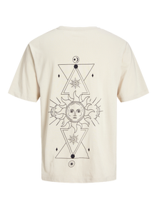 Jack & Jones Plus Size Rückenprint T-shirt -Moonbeam - 12275788