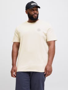 Jack & Jones Plus Size Camiseta Impresión posterior -Moonbeam - 12275788