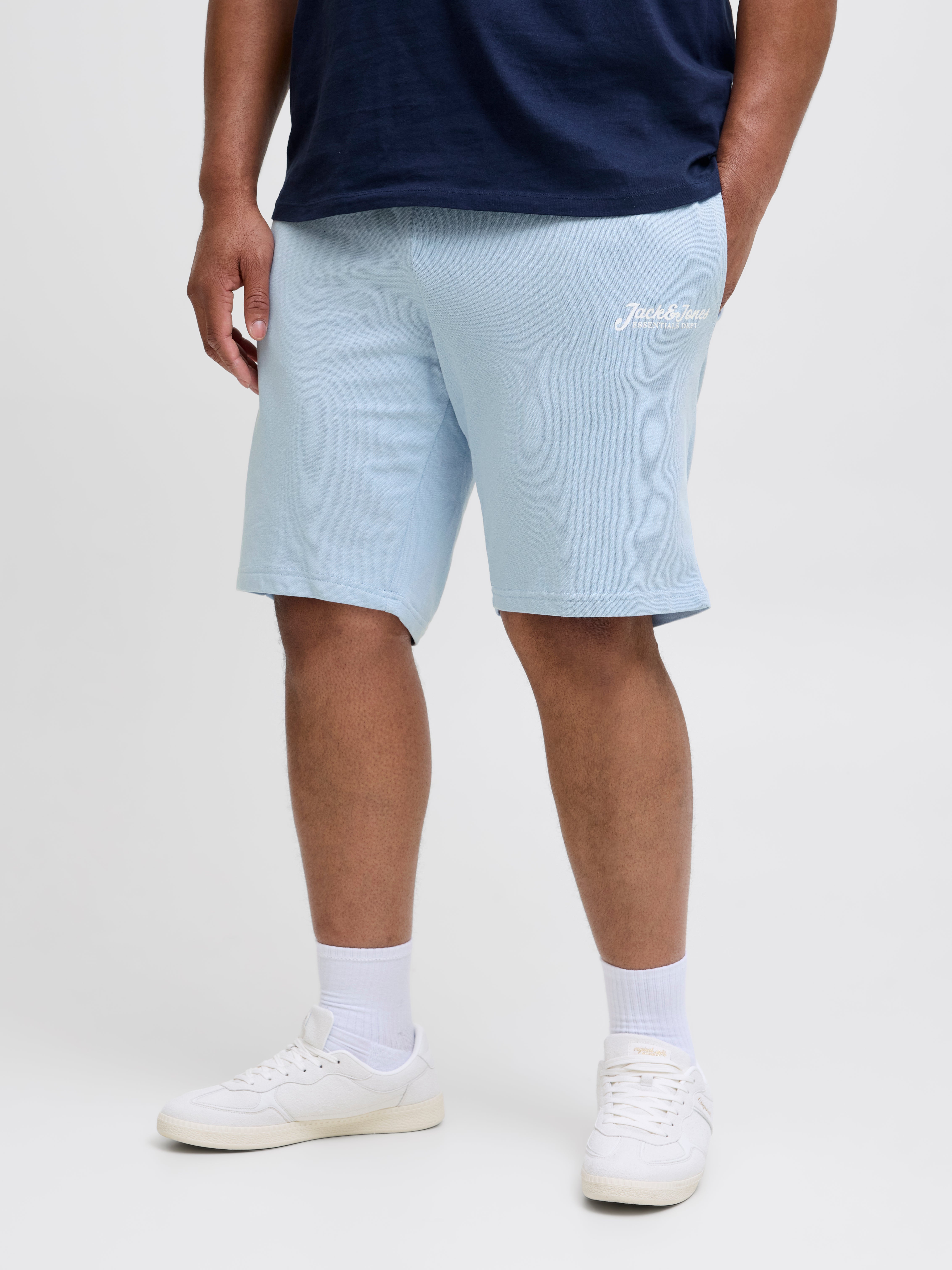 Plus Size Regular Fit Sweat-shorts