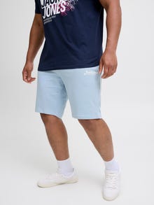 Jack & Jones Plus Size Regular Fit Sweat shorts -Chambray Blue - 12275828