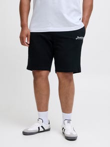 Jack & Jones Plus Size Regular Fit Sweat-Shorts -Black - 12275828
