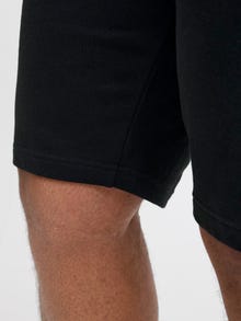 Jack & Jones Plus Size Regular Fit Sweatstof shorts -Black - 12275828