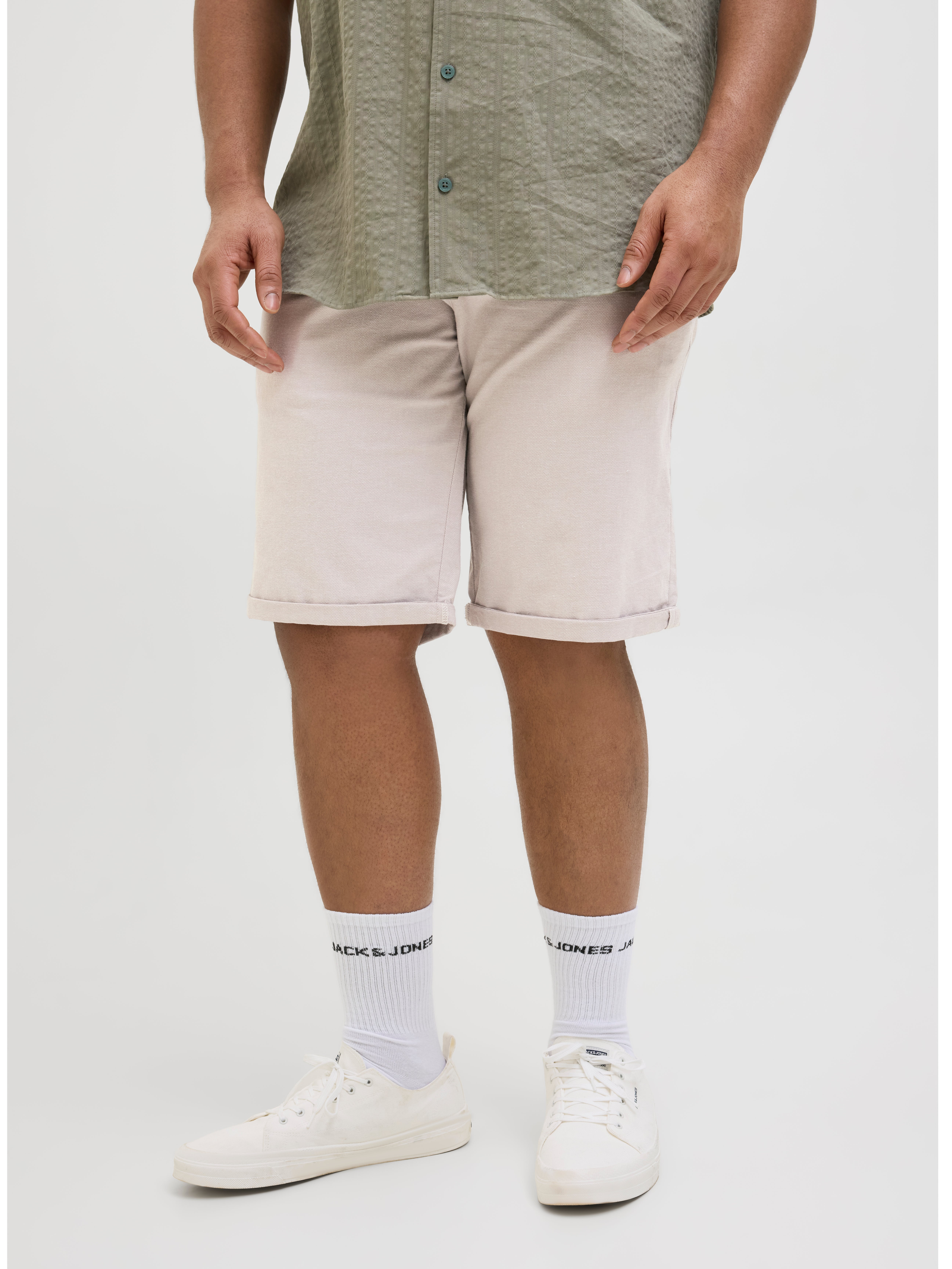 Plus Size Regular Fit Chino Shorts