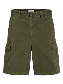 Jack & Jones Plius Laisvas kirpimas Cargo šortai -Olive Night - 12275836