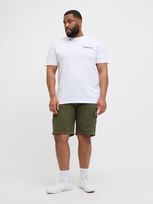 Jack & Jones Plius Laisvas kirpimas Cargo šortai -Olive Night - 12275836