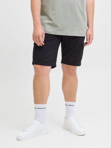Jack & Jones Plus Size Loose Fit Cargo Shorts -Black - 12275836