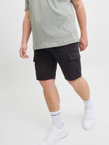 Jack & Jones Plus Size Loose Fit Cargo Shorts -Black - 12275836