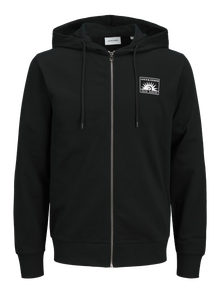 Jack & Jones Plus Size Sudadera con capucha Estampado -Black - 12275942