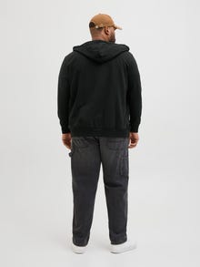 Jack & Jones Plus Size Sudadera con capucha Estampado -Black - 12275942
