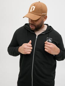 Jack & Jones Plus Size Sudadera con capucha Estampado -Black - 12275942