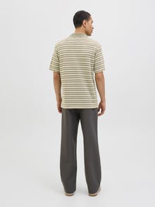 Jack & Jones Striped Spread collar Polo -Four Leaf Clover - 12276317