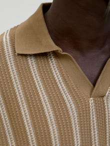 Jack & Jones Gestreift Fly-Away Kragen Poloshirt -Elmwood - 12276317