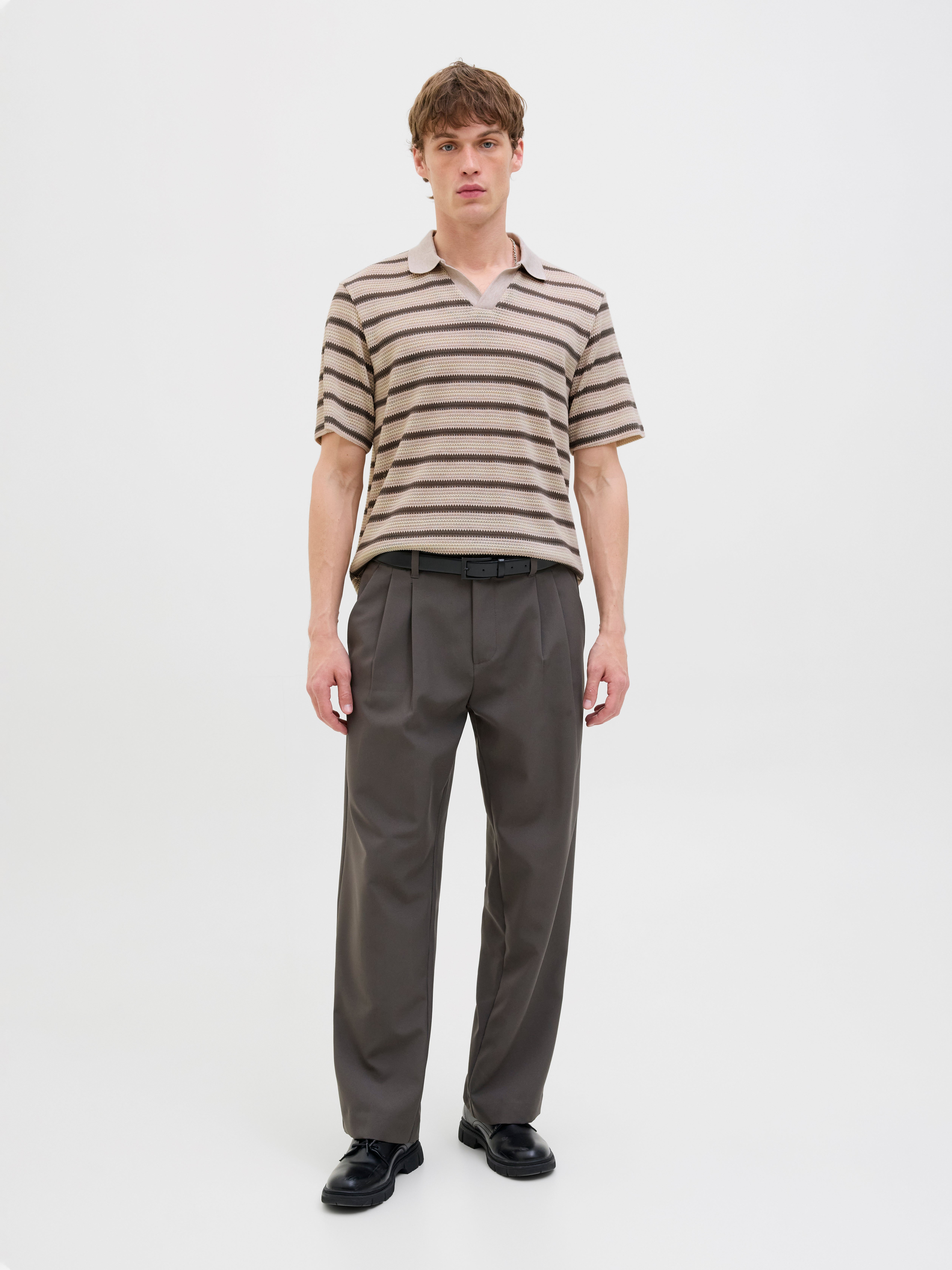 Thumbnail - Gestreift Poloshirt