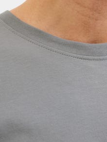 Jack & Jones Gedruckt Rundhalsausschnitt T-shirt -Gray Flannel - 12276489