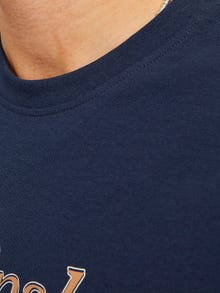 Jack & Jones Tryck Rundringning T-shirt -Navy Blazer - 12276491