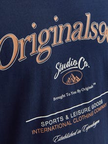 Jack & Jones Tryck Rundringning T-shirt -Navy Blazer - 12276491