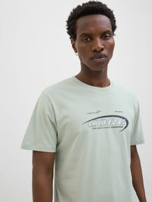Jack & Jones T-shirt -Aqua Gray - 12276492