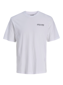 Jack & Jones Bedrukt Ronde hals T-shirts -White - 12276493