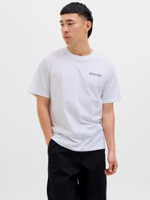 Jack & Jones Bedrukt Ronde hals T-shirts -White - 12276493