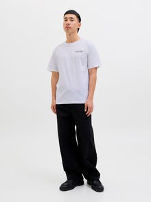 Jack & Jones Bedrukt Ronde hals T-shirts -White - 12276493