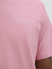 Jack & Jones Tryck Rundringning T-shirt -Pink Nectar - 12276493