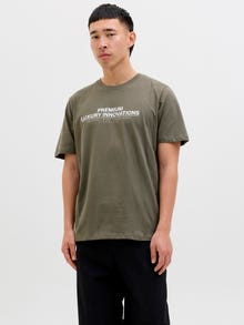 Jack & Jones Printed T-shirt -Tea Leaf - 12276493