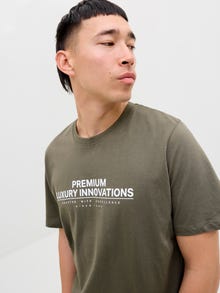 Jack & Jones Printed T-shirt -Tea Leaf - 12276493